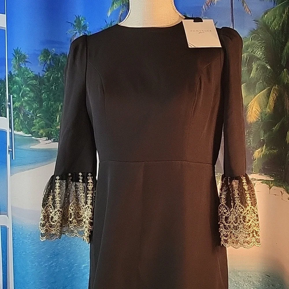 Pomander Place Black Lillith Dress Numerous Sizes - Picture 4 of 10